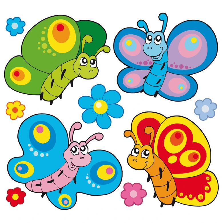 Butterfly-Set Wall sticker 