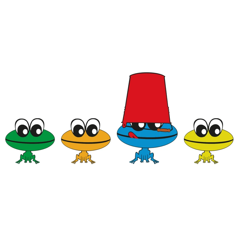 Muurstickers Kleine Kikkers 