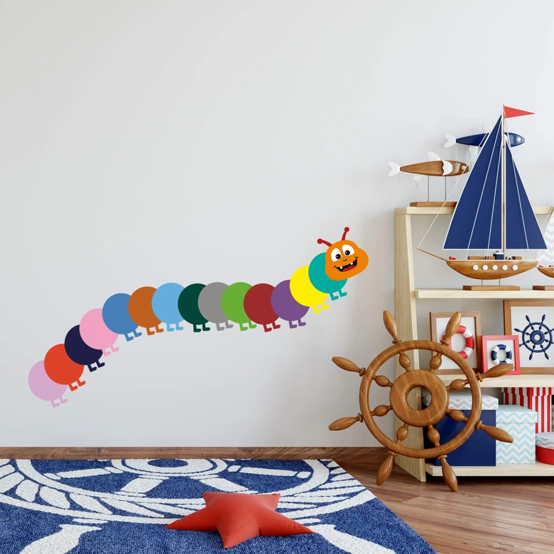 Colourful Caterpillar Wall sticker 