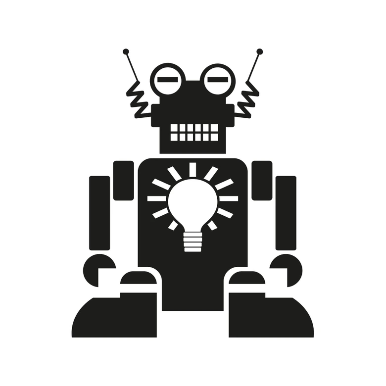 Muursticker Robot Aaron 