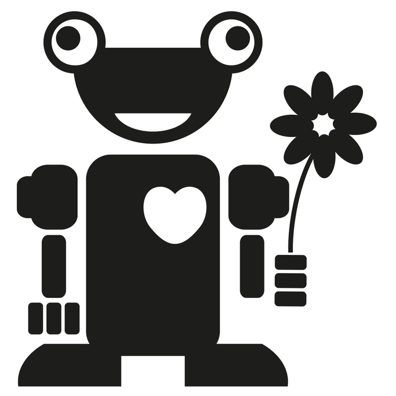 Sticker mural - Robot Lenni 