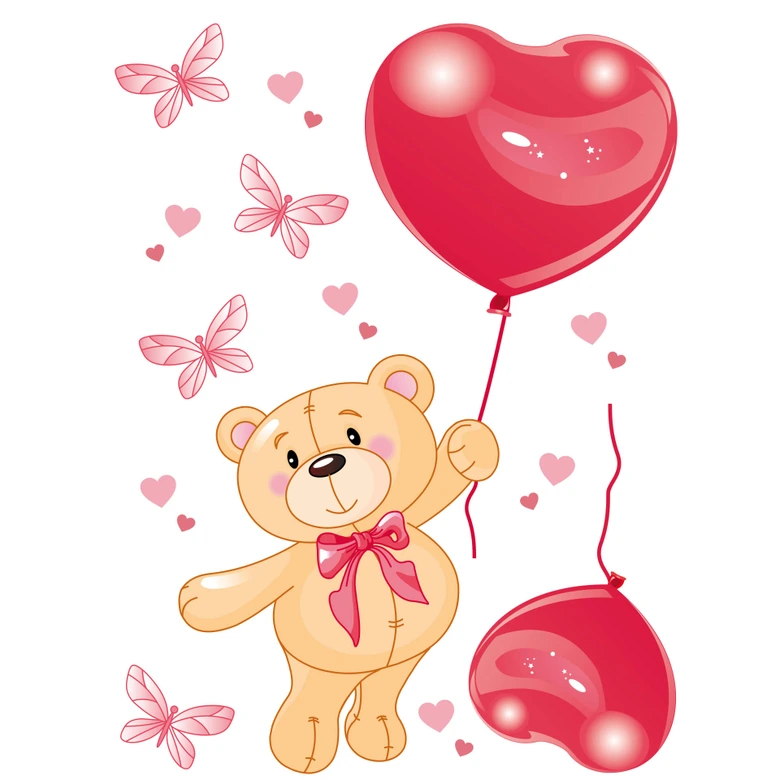 Bear with Balloons Wall sticker 