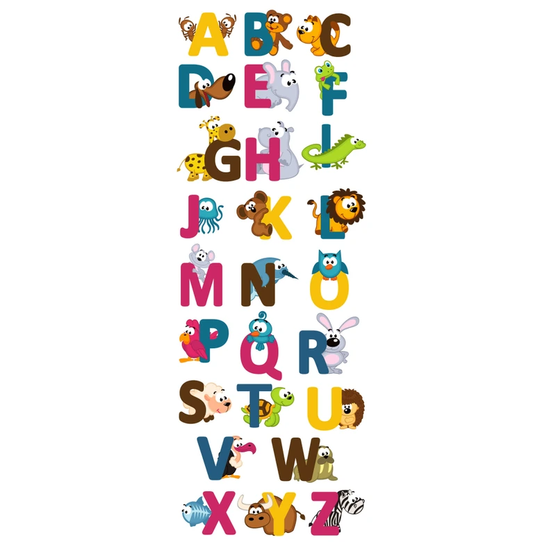 Sticker mural - Prénom alphabet (anglais) 