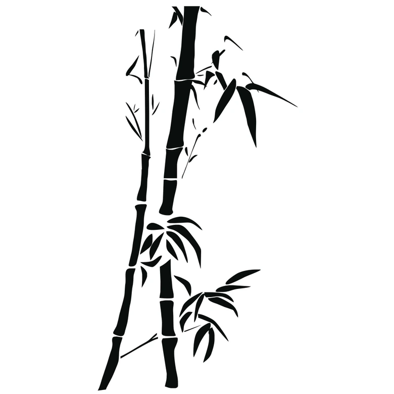 Muursticker Bamboe 4 
