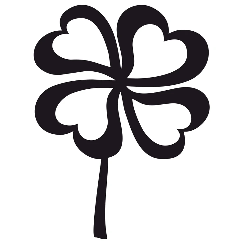 Wandtattoo Kleeblatt 