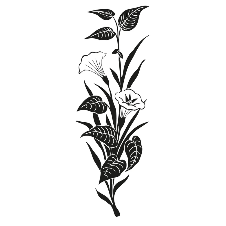 Trumpet Flowers Wall sticker 