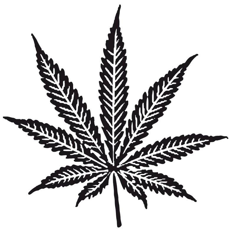 Wandtattoo Cannabis 
