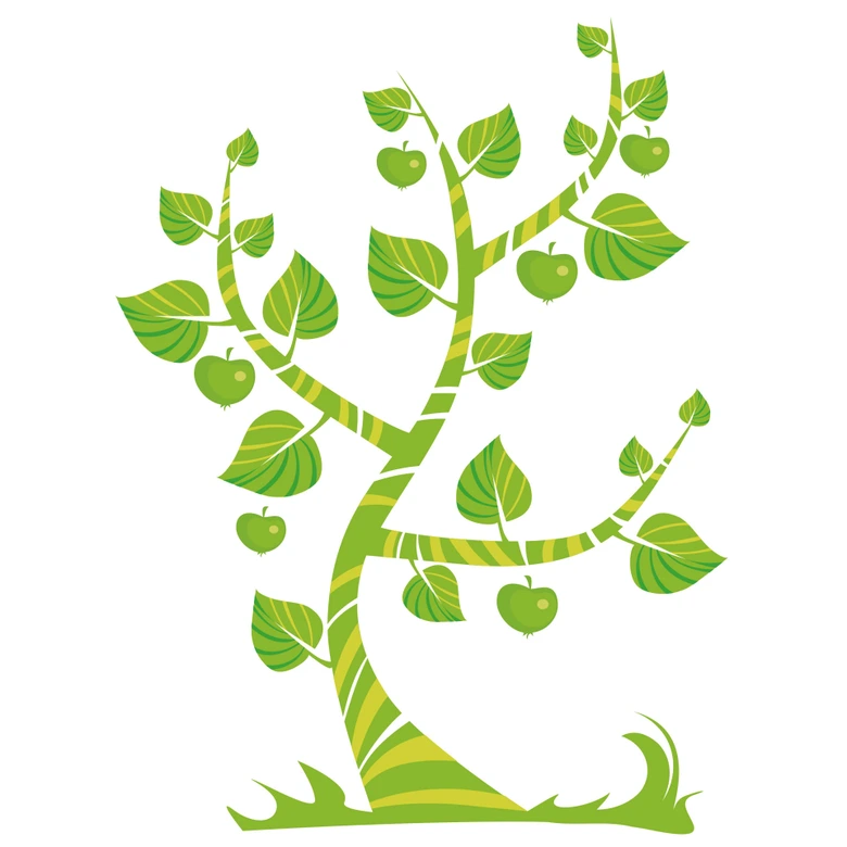 Wandtattoo Apfelbaum 