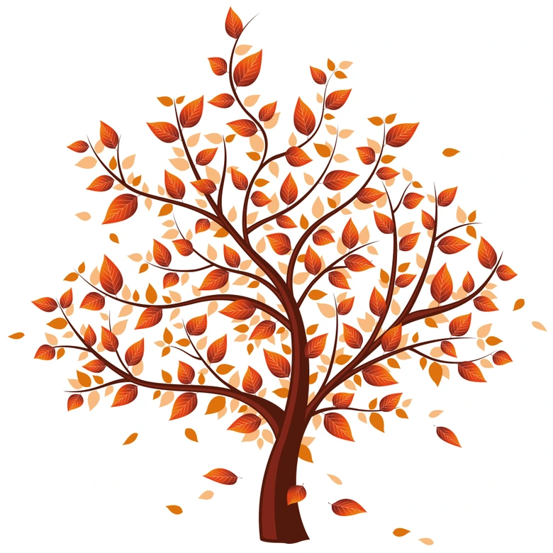 Wandtattoo Baum Herbst 2 