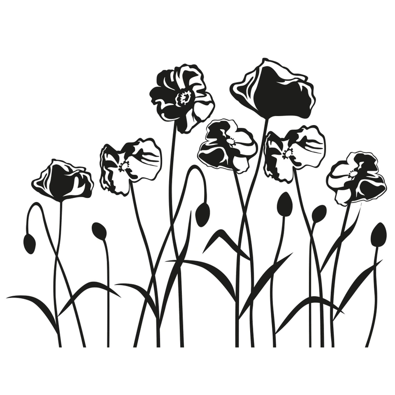 Poppies Wall sticker 
