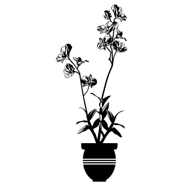 Wandtattoo Orchidee 3 