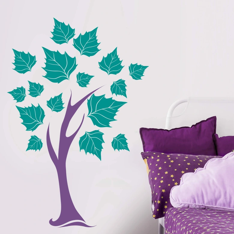 Sticker mural - Arbre 3 (bicolore) 