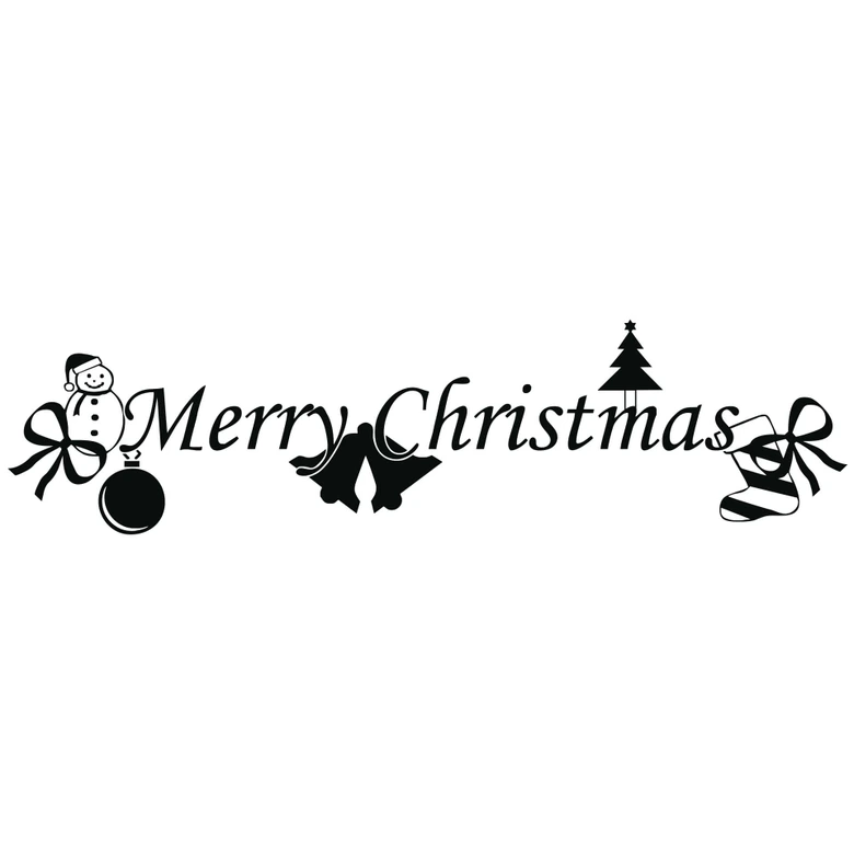 Sticker mural - Merry Christmas 