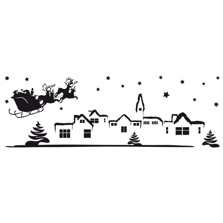 Wandtattoo Weihnachtslandschaft 2 