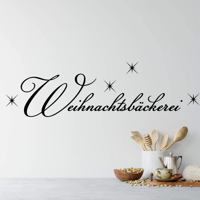 Wandtattoo Weihnachtsbäckerei 