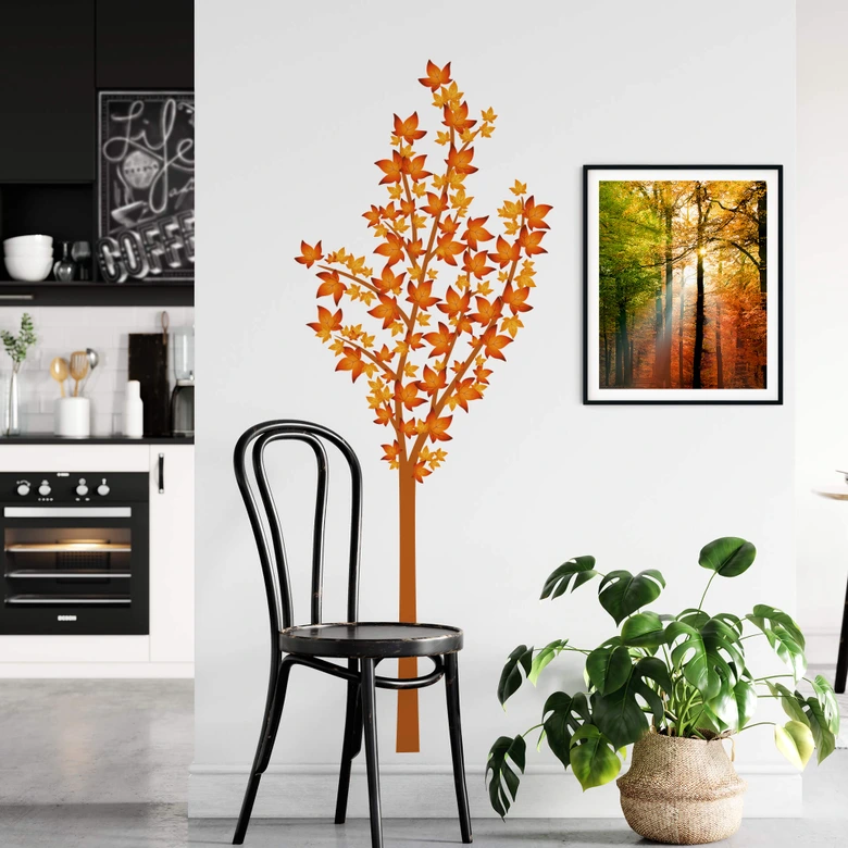 Wandtattoo Ahornbaum (2-farbig) 