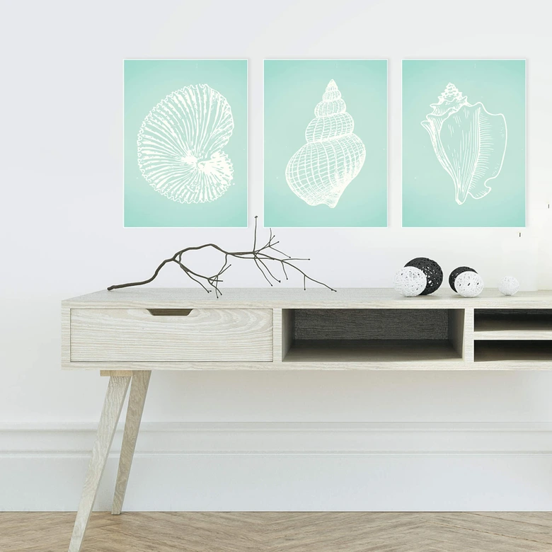 Wandbild Beach Collage 02 (3-teilig) 