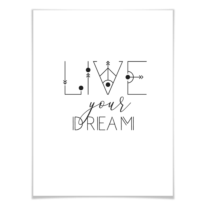 Poster Live your Dream 