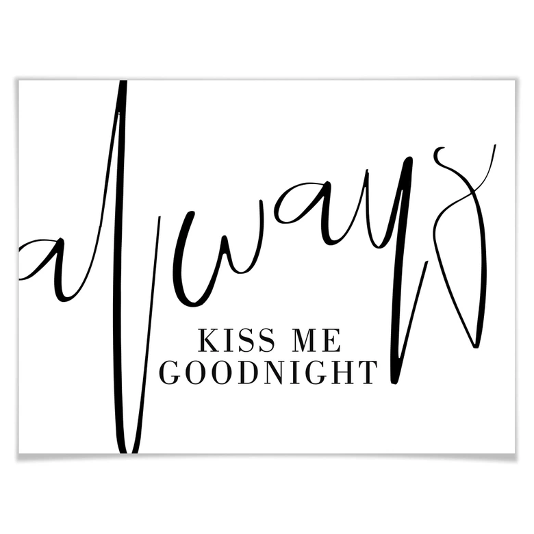 Póster Siempre un beso de buenas noches 