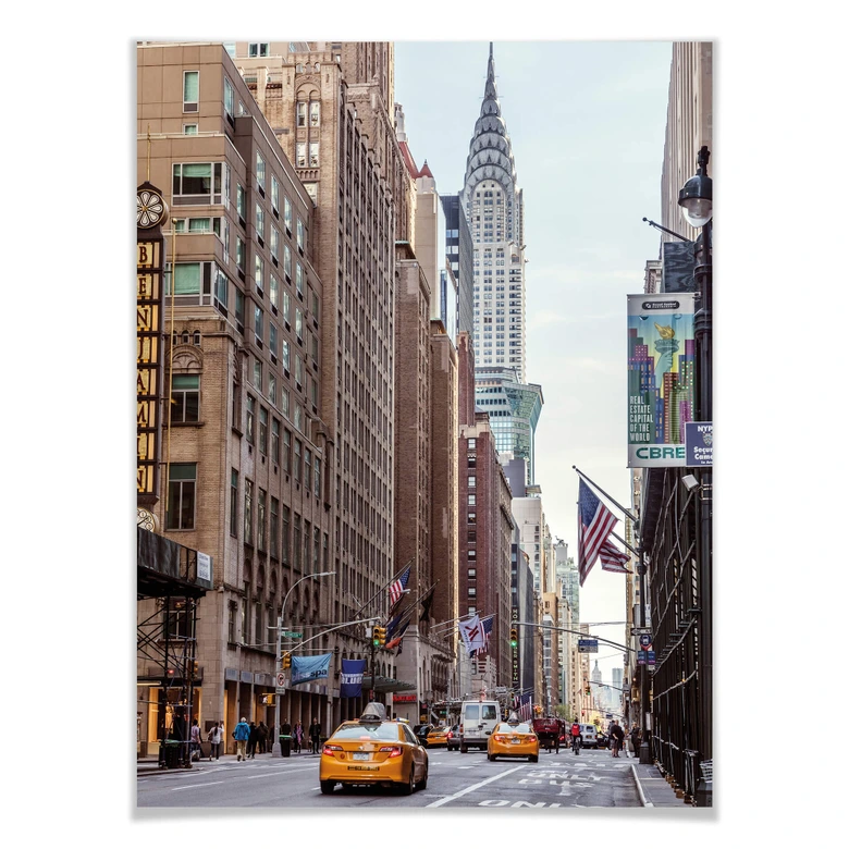 Póster Colombo - Edificio Chrysler en New York 