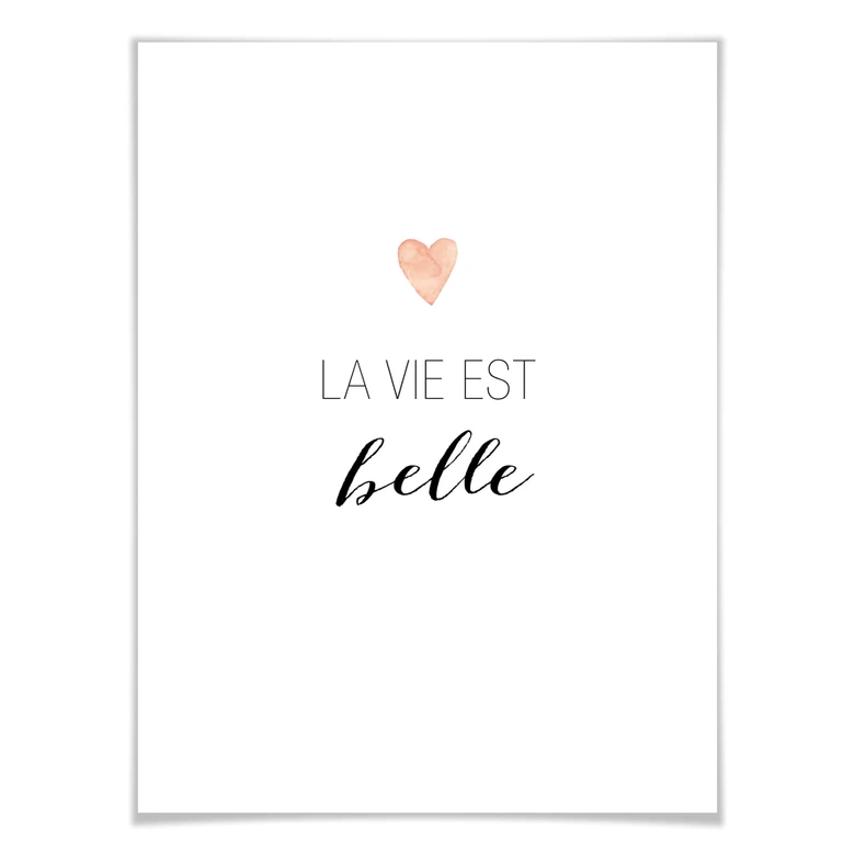 Poster Confetti & Cream - La vie est belle 