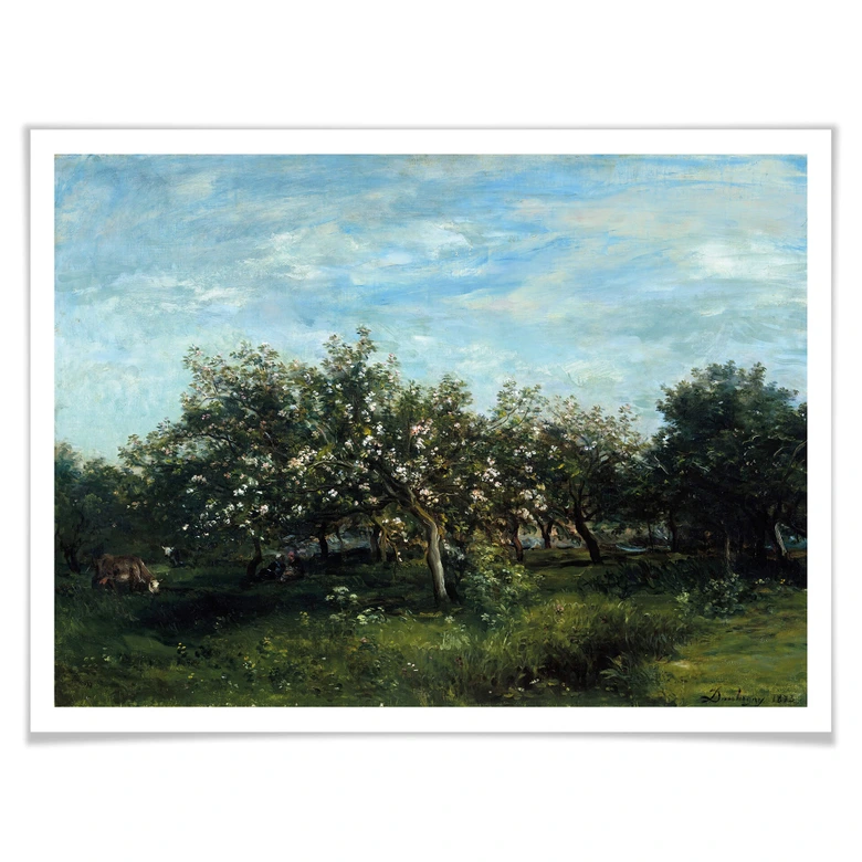 Poster Daubigny - Apfelblüte 