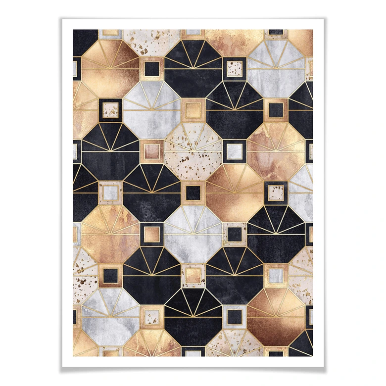 Poster Fredriksson - Gold and Black 