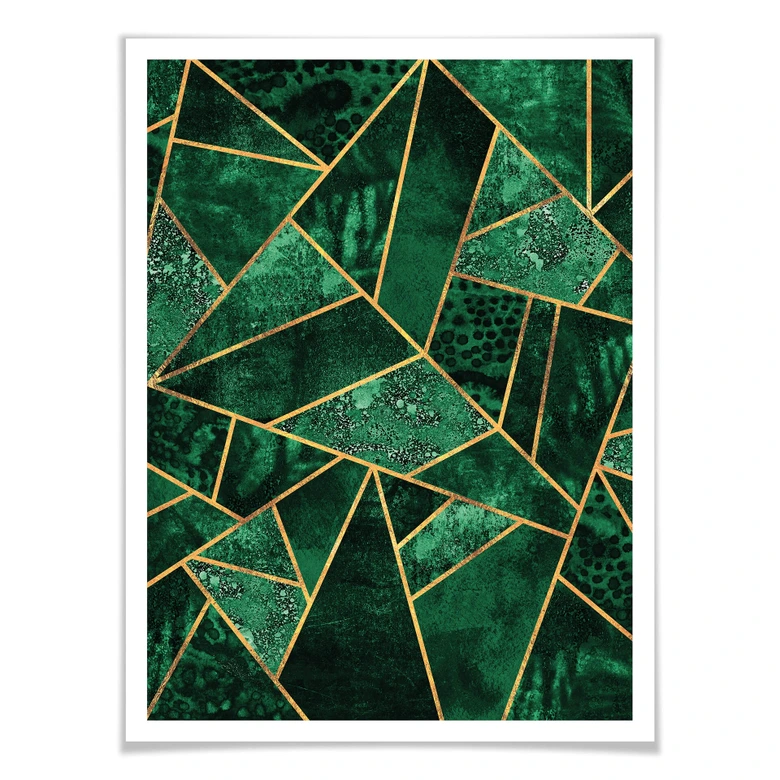 Poster Fredriksson - Dark Green Emeralds 