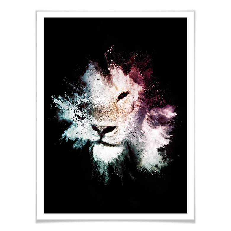 Póster Hugonnard - Explosión salvaje: León 