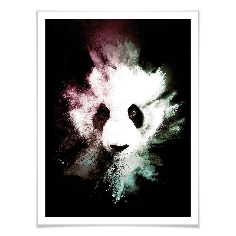Poster Hugonnard - Wild Explosion: Panda 