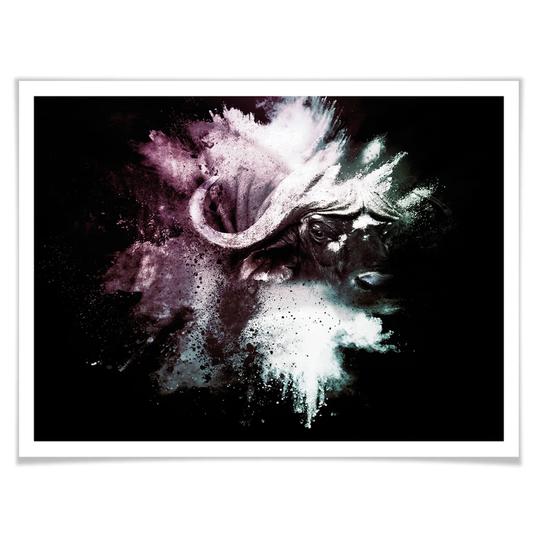 Poster Hugonnard - Wild Explosion: Wasserbüffel 