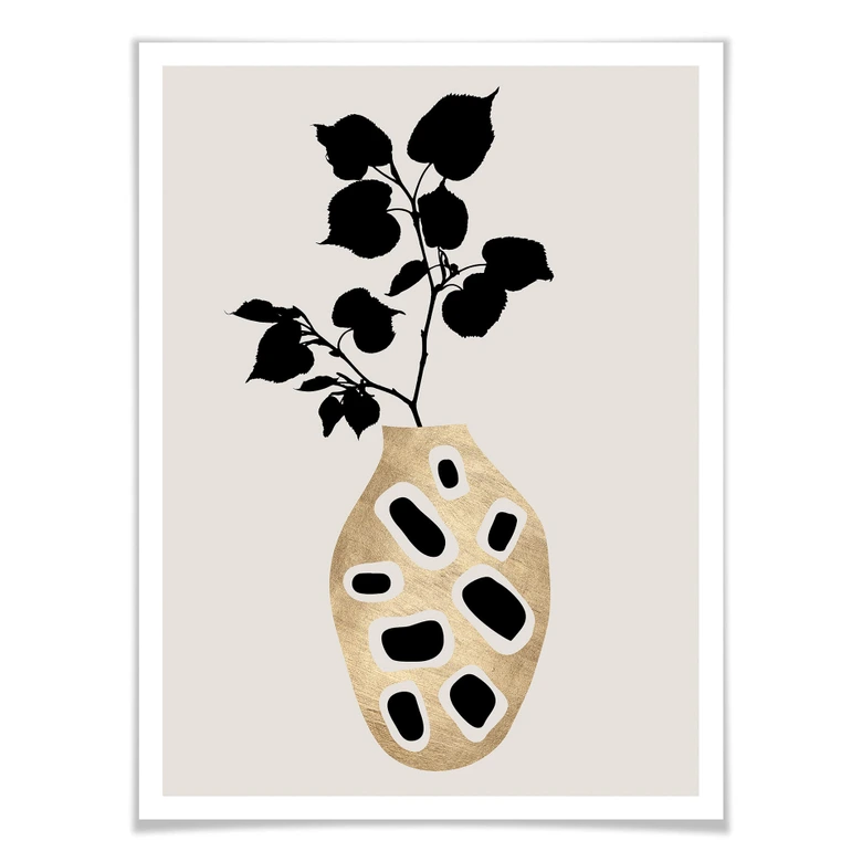 Poster Kubistika - botanisches Stillleben 