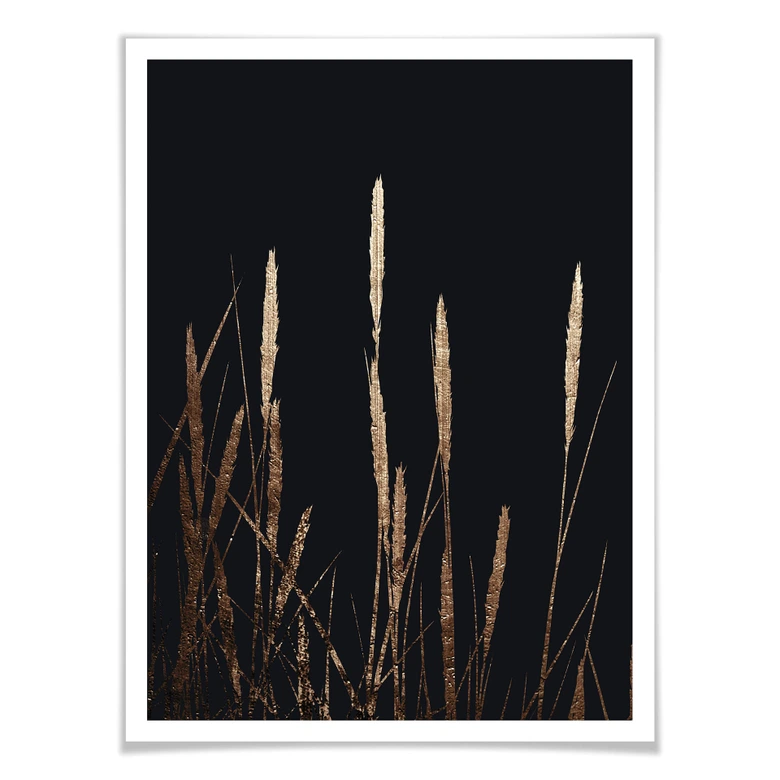 Plakat - Kubistika - Golden Feathers 