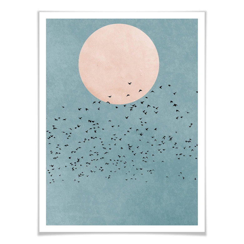 Poster Kubistika - Moon 
