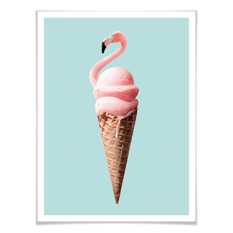 Poster Loose - Flamingoeis 