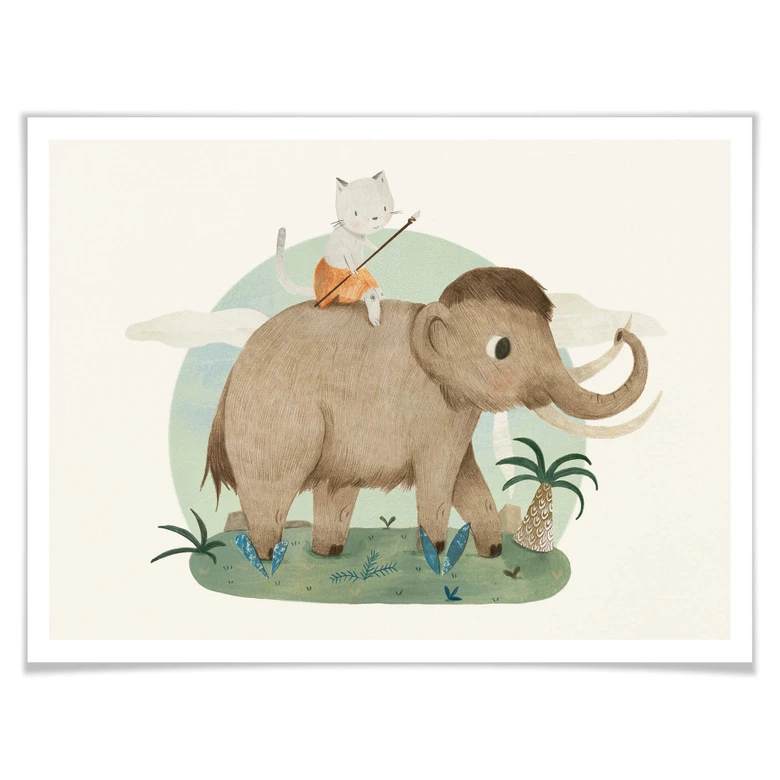 Póster Loske - En la Edad de Piedra 