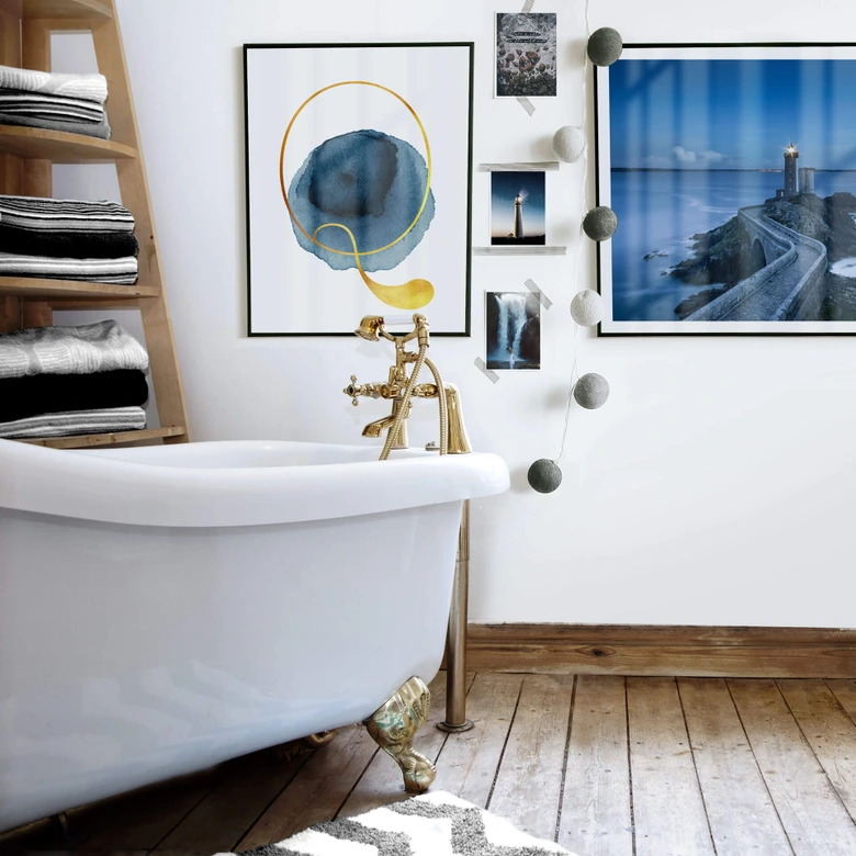 Poster – Een Gouden letter Q 
