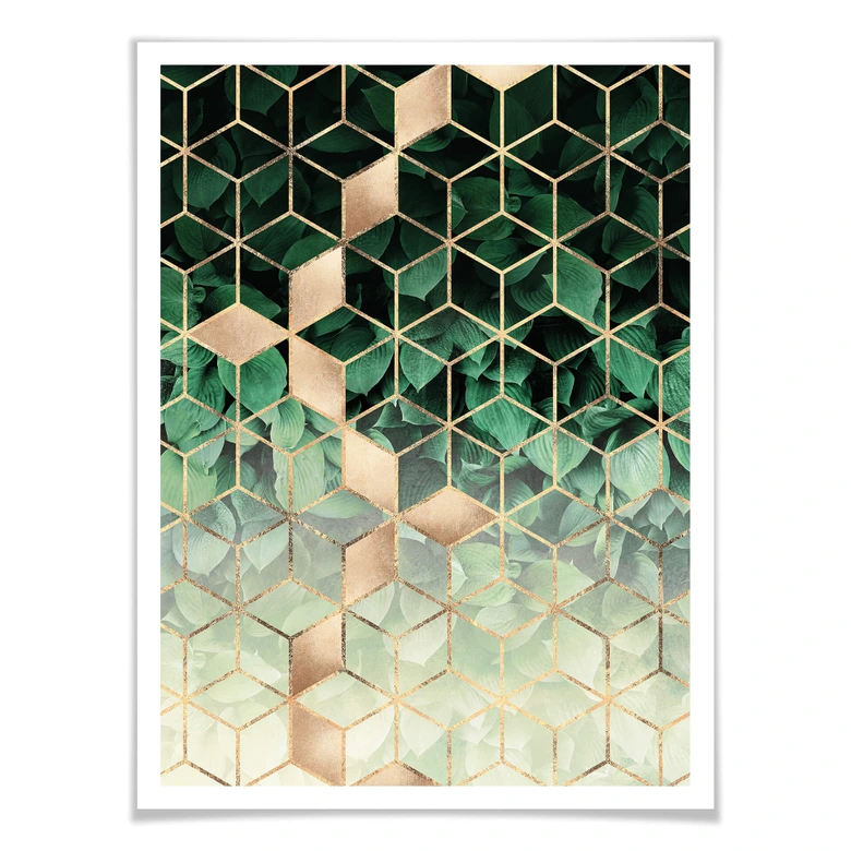 Poster Fredriksson - Nature juxtaposée à la géométrie 
