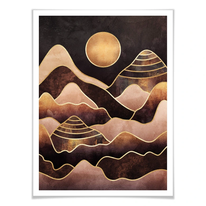 Poster Fredriksson - Coucher de soleil 