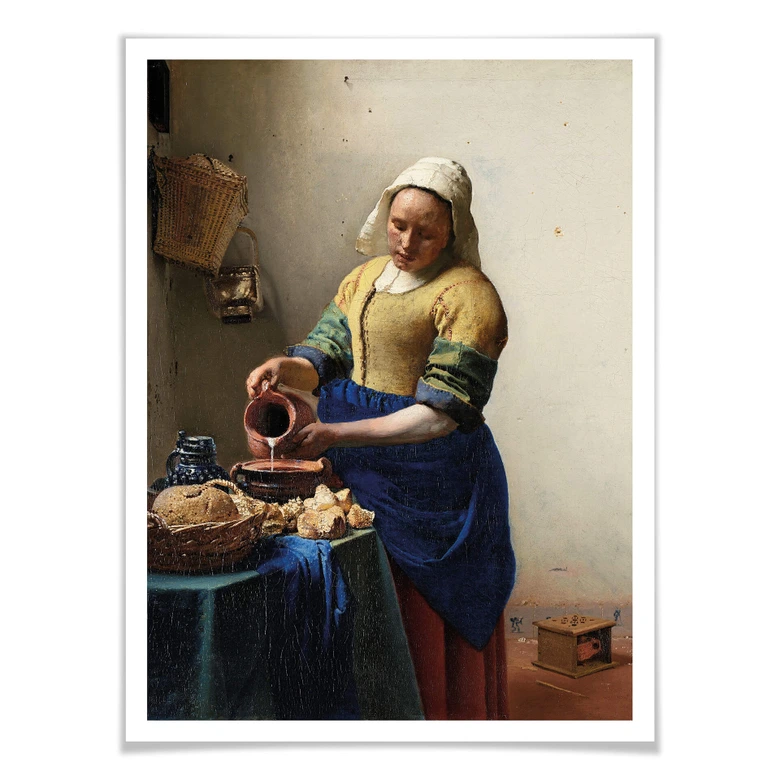 Poster Vermeer - The Milkmaid 