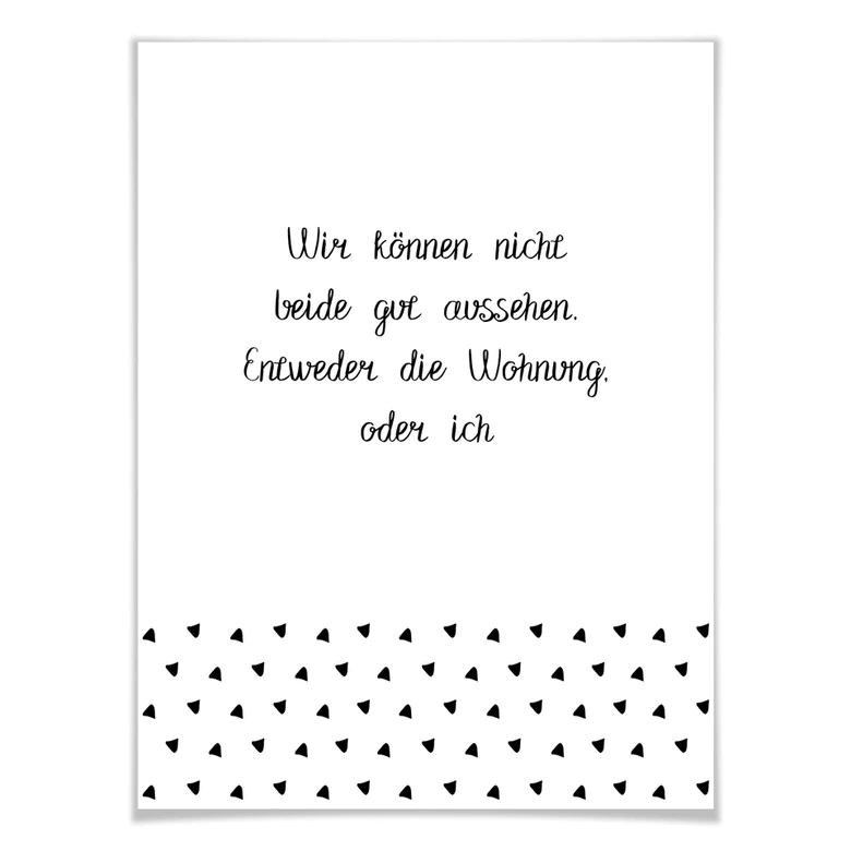Poster - Wir können nicht beide gut aussehen 