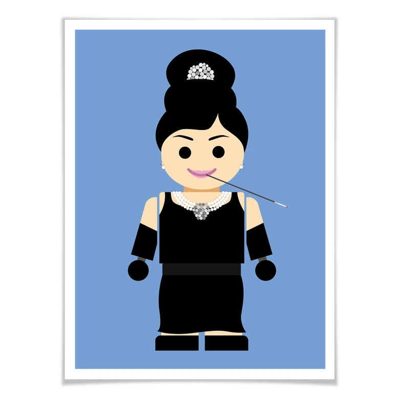 Poster Gomes - Audrey Hepburn Spielzeug 