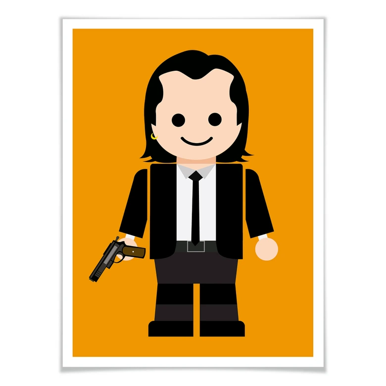 Poster Gomes - Pulp Fiction Jouet Vincent Vega 