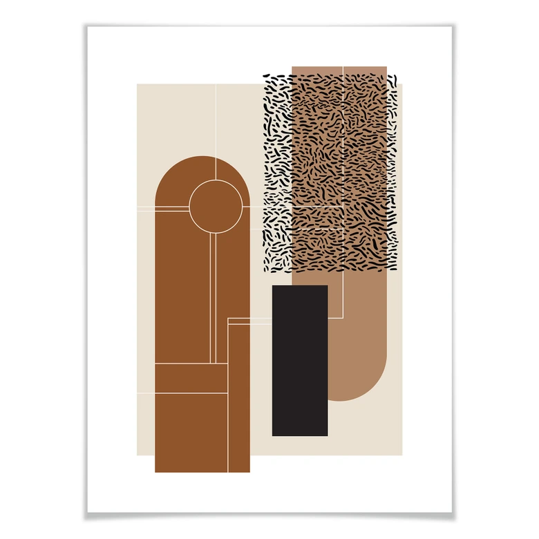 Poster Nordic Creators - Beige & Brown 