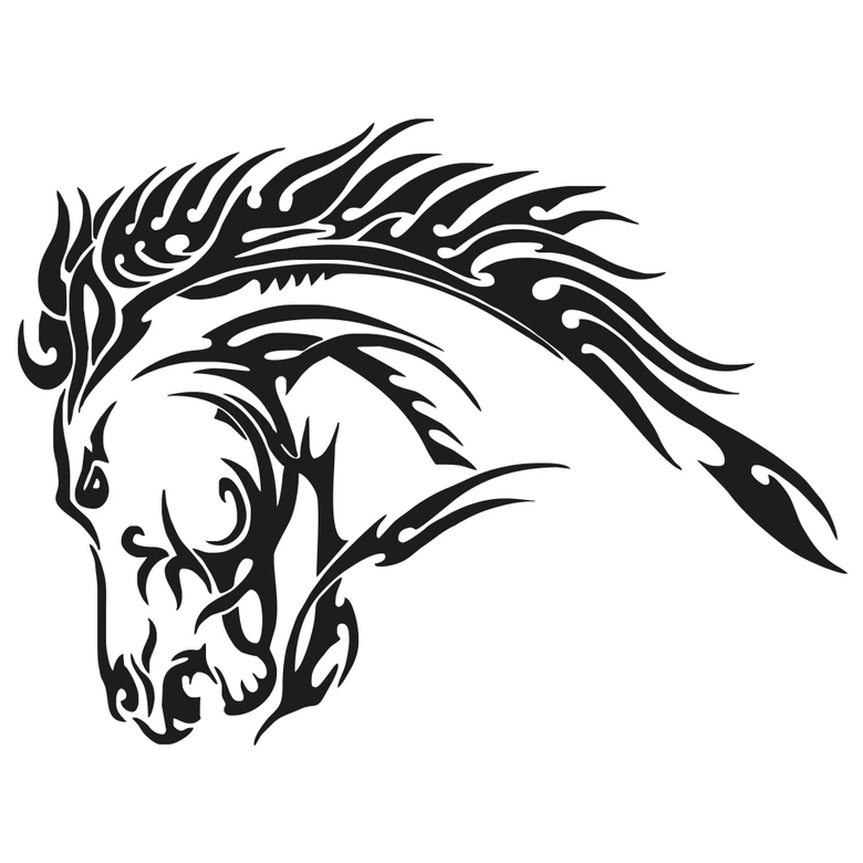 Sticker mural - Tête de Cheval 