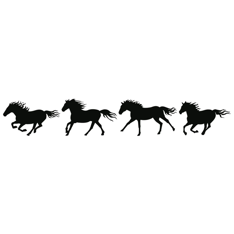 Muursticker Paarden Set 