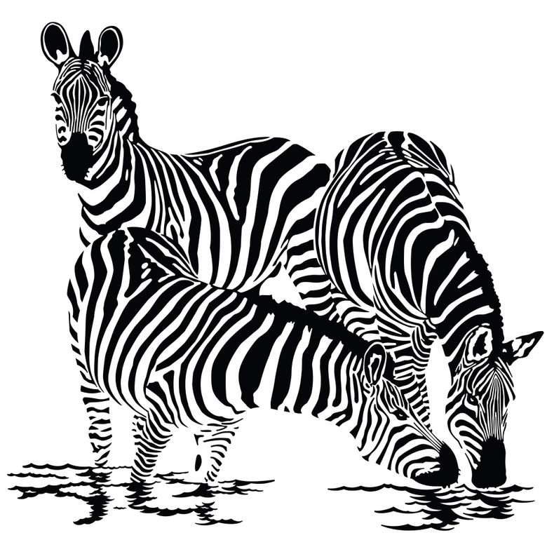 Zebras 2 Wall sticker 