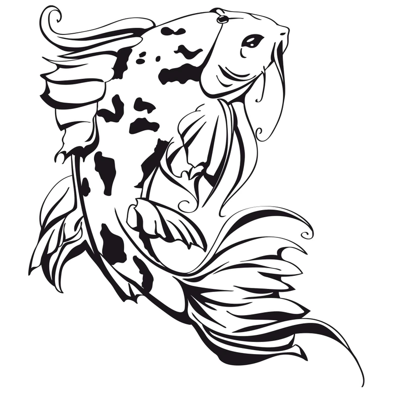 Sticker mural - Koi Japonais 