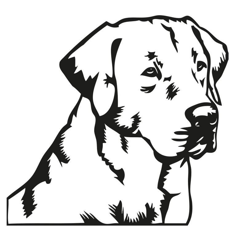 Wandtattoo Golden Retriever 