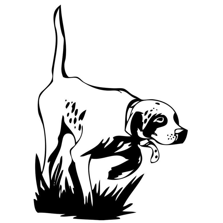 Wandtattoo Jagdhund 1 